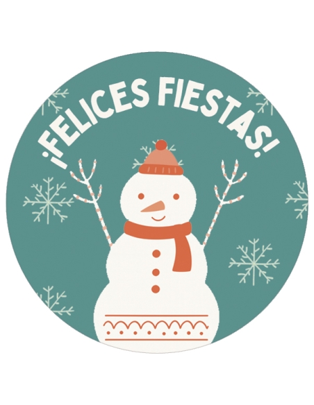 Caja Regalo 8x8cm Chuches Navidad 300gr Personalizado 1ud