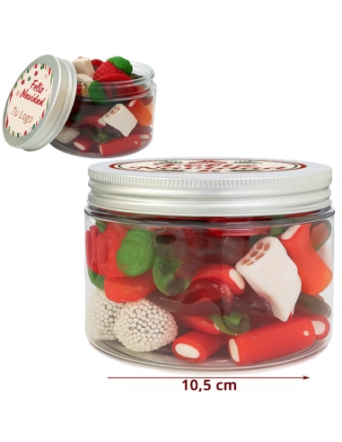 Bote de Chuches Navidad sólo goma 500Gr Personalizado