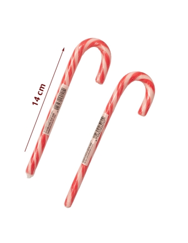 Bastones Navidad Rojos Medianos de caramelo 12gr 100uds