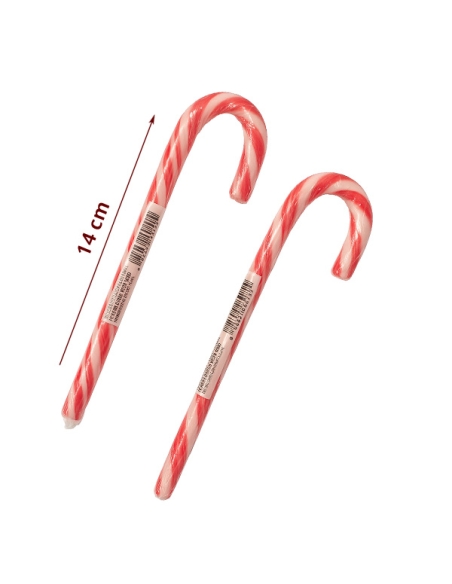 Bastones Navidad Rojos Medianos de caramelo 12gr 100uds