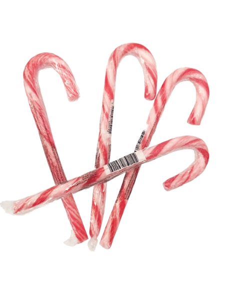 Bastones Navidad Rojos Medianos de caramelo 12gr 100uds