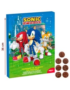 Calendario de Chocolate Navidad SONIC 50Gr Dekora
