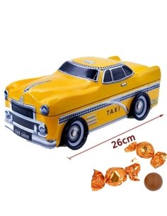 Caja Bombones Lata Taxi Amarillo 150Gr Chocoday