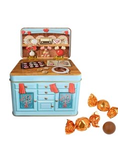 Lata Bombones Cocina Azul retro 150gr Chocoday