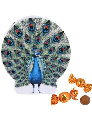 Caja Bombones Lata Pavo Real 150Gr Chocoday