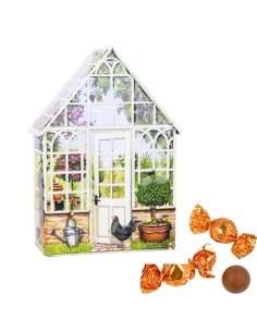 Caja Bombones Lata Invernadero con Gallina 150Gr Chocoday