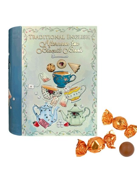 Caja Bombones Libro Grande Té y Pastas 450gr Chocoday