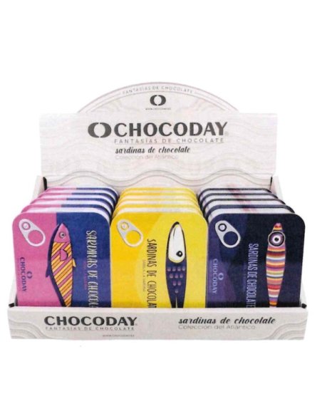 Lata de sardinas de Chocolate Arte Pop 15uds Chocoday