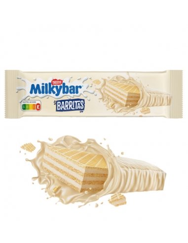 Snack Barritas Chocolate Blanco Milkybar Nestlé 30gr 30uds