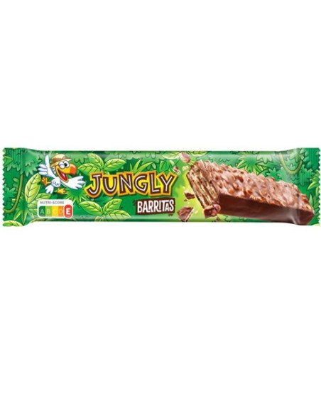 Snack de chocolate y galleta Nestlé Jungly 34gr 30uds