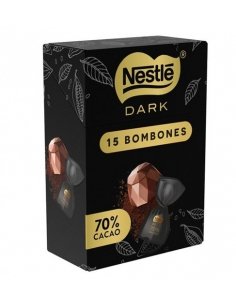Caja Bombones de Chocolate Negro 70% Cacao Nestlé 142gr (15 Bombones)