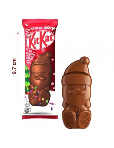 Papa Noel Navidad de Chocolate de Kit Kat 29g 30uds