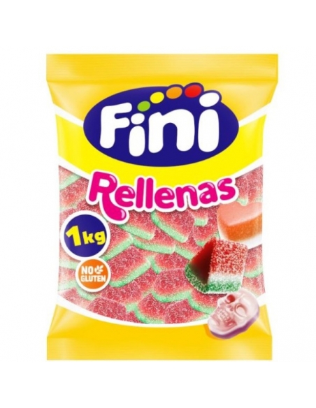 Chuches goma rellena Tajada Sandía 1Kg (90uds aprox) Fini Golosinas