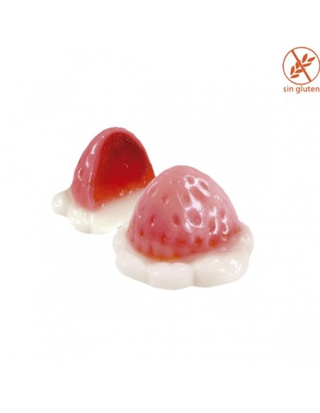 Chuches goma rellena Fresón con Nata 1Kg (90uds aprox) Fini Golosinas