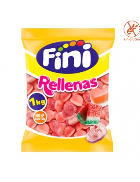 Chuches goma rellena Beso azúcar 1Kg (90uds aprox) Fini Golosinas