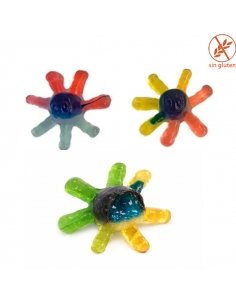 Chuches goma rellena Pulpos pintalenguas 1kg (90uds aprox) Fini Golosinas