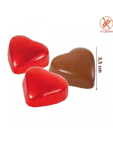 Bombones Corazón Latido Chocolate 2Kg Fridul (200uds aprox)