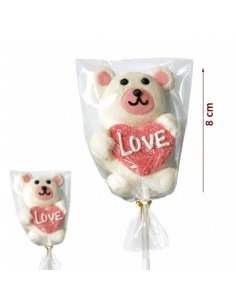 Piruletas Oso Enamorado de Nube 30gr 16uds Sidral