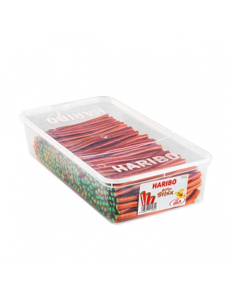 Caja de Regaliz Rellenitos Balla Stixx Cola 200uds Haribo Golosinas