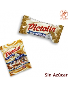 Caramelos Pictolín Dulce de Leche y Nata sin azúcar 12 Bolsitas 65G