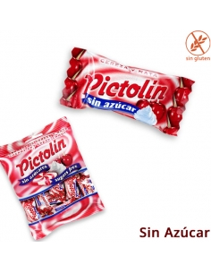 Caramelos Pictolín Cereza y Nata sin azúcar 12 Bolsitas 65G