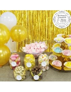 Mesa Chuches Dorada Personaliz.5Kgs Aprox