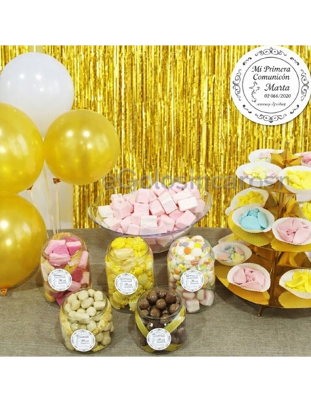 Mesa Chuches Dorada Personaliz.5Kgs Aprox