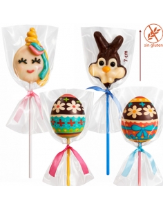 Piruletas Chocolate Pascua Happy Bunny 35Gr 20Uds