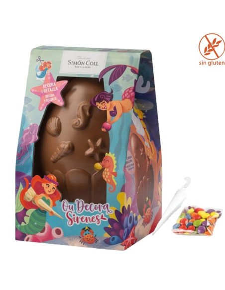 Mona Pascua Chocolate Huevo Sirena para decorar