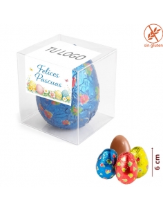 Cajas Huevo Chocolate Pascua 25Gr 35uds con logo para Hotel