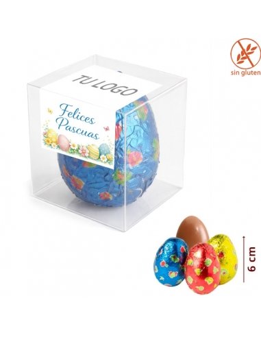 Cajas Huevo Chocolate Pascua 25Gr 35uds con logo para Hotel