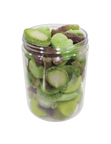 Tarro Chuches Surtidas color Verde Grande 700g con etiqueta