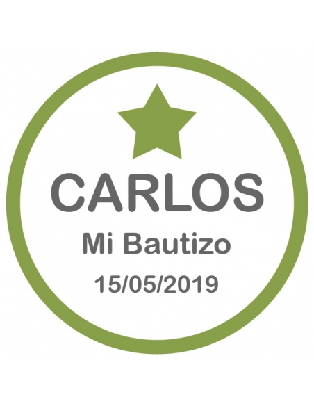 Tarro de chuches verdes personalizado para fiestas 130g