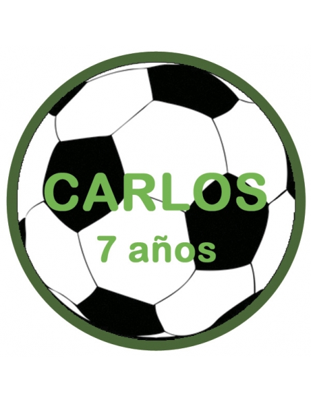 Bolsa chuches verdes personalizada 70g para Comunión o fiesta de fútbol