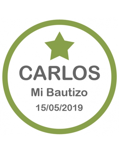 Bolsa chuches verdes personalizada 70g para...