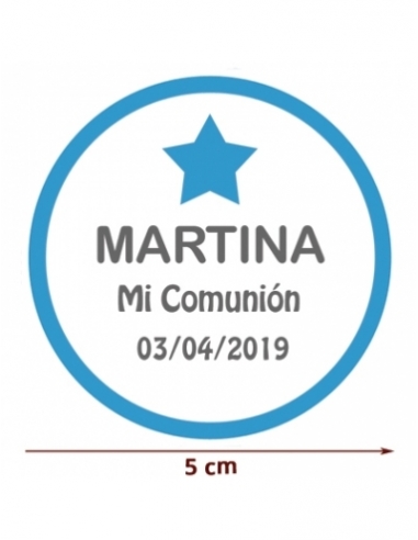 Bolsa chuches azules personalizada 70g para...