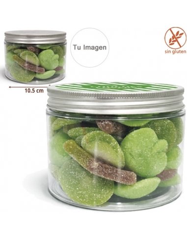 Bote Chuches Surtidas color Verde Mediano 500g con etiqueta