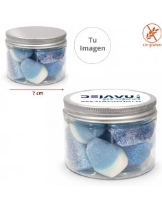 Tarro Chuches Azules 120Gr Personalizadas Logo