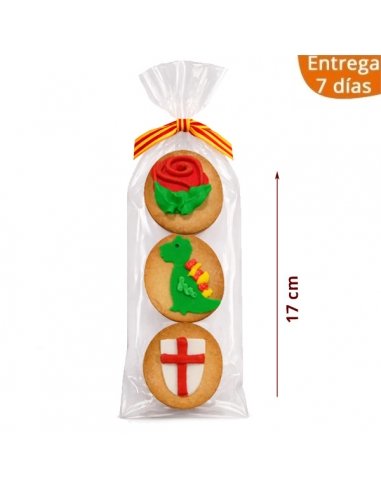 Galletas Sant Jordi pack 3 galletas