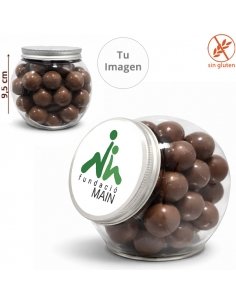 Tarro Redondo Chocobolas personalizado 250 g