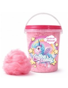 Cubo Algodón de azúcar Rosa de Fresa 40g 8uds Menudos Duendes