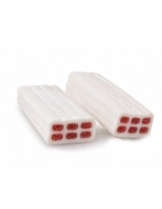 Regaliz Dulce Ladrillos Blancos Blokis Nata y Fresa 250uds Fini Golosinas