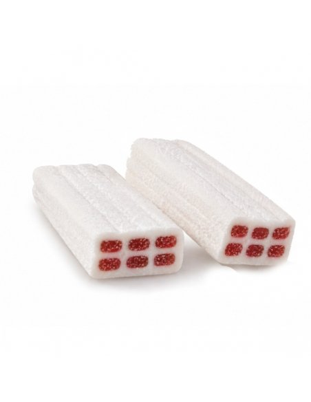 Regaliz Dulce Ladrillos Blancos Blokis Nata y Fresa 250uds Fini Golosinas