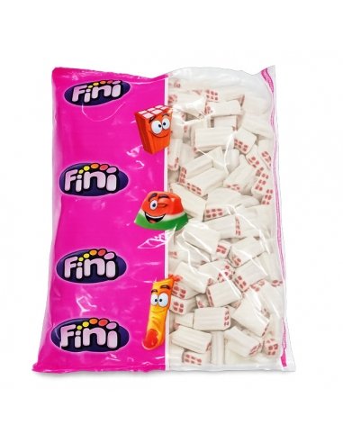 Regaliz Dulce Ladrillos Blancos Blokis Nata y Fresa 250uds Fini Golosinas