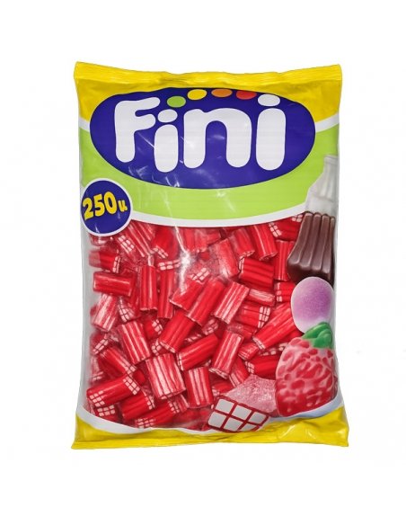 Regaliz Dulce Ladrillos Fresa Brillo rellenos nata 250uds Fini Golosinas