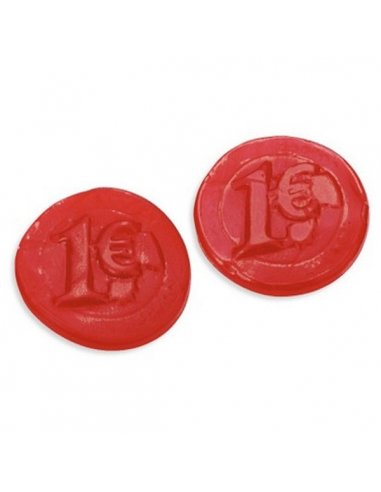 Chuches Monedas Euros Brillo Fresa 250uds Fini Golosinas