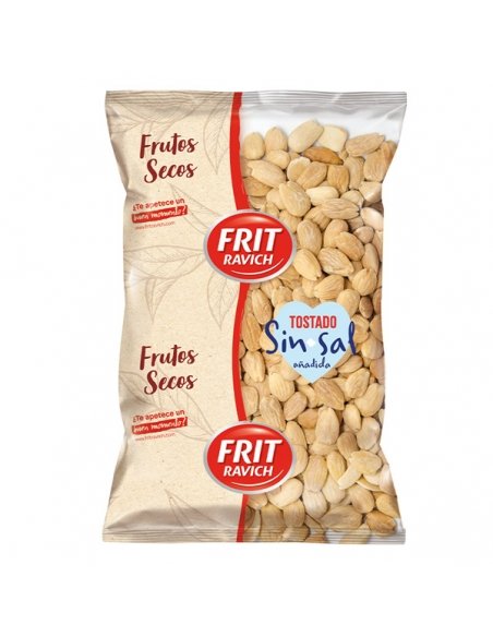 Almendra comuna Repelada Tostada Sin sal 1Kg Frit Ravich