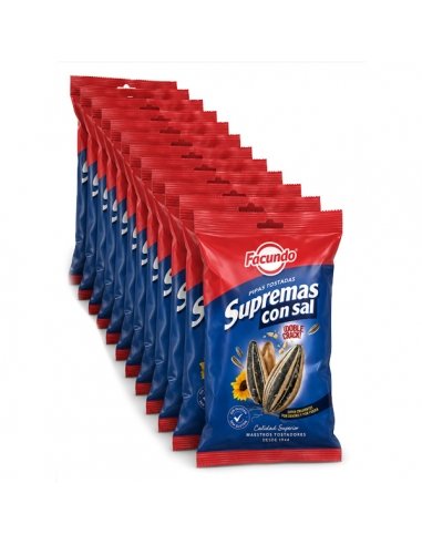 Pipas Facundo Supremas con Sal 12 Bolsitas de 90 g