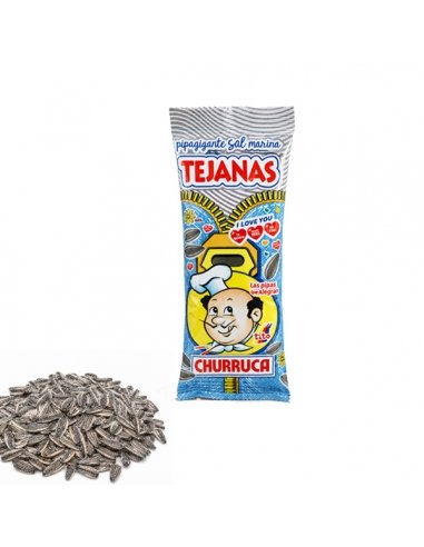 Pipas Tejanas Churruca Junior tostadas con sal marina 25 Bolsitas 30gr