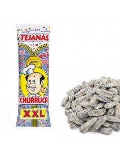 Pipas con sal marina Tejanas XXL Super Senior Churruca 10 Bolsitas 94g